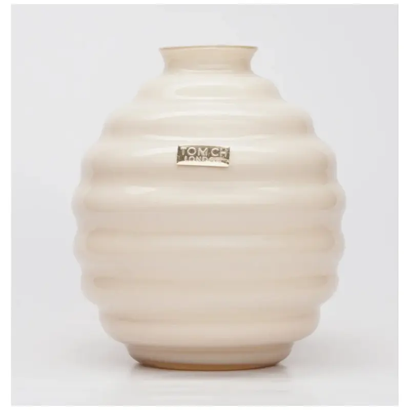 TOMCH London Vaso "Venezia" artigianale in vetro D22xH26 cm 7 varianti(1pz)