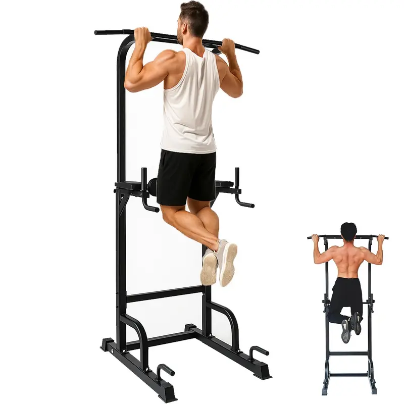 Torre Multifunzione Fitness Regolabile Calisthenics Barra Trazioni Dip Push Up