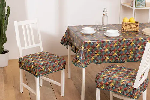 Tovaglia 6 posti 140x170 elegante rettangolare misto cotone e poliestere Linea Shabby Chic fantasia Rombi