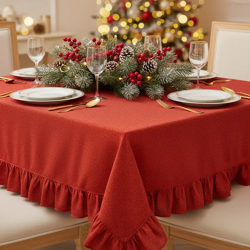 Tovaglia Antimacchia Effetto Luccicante "Polvere di Stelle" 140x240 cm | Ninocco Home