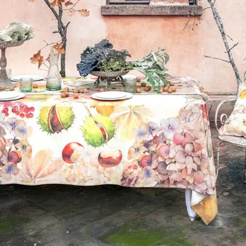 Tovaglia Autunnale Blanc Mariclo' serie Promenade 160×280cm