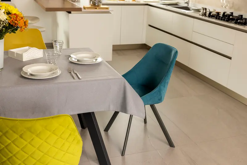 Tovaglia cotone idrorepellente quadrata antimacchia elegante 120x120 cm