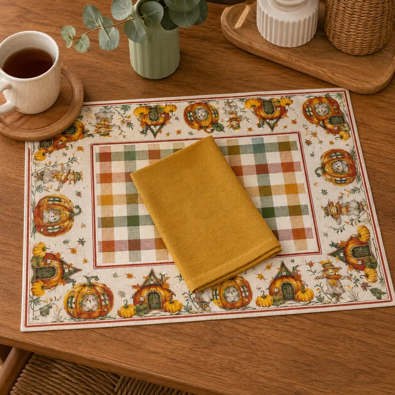 Tovaglietta Colazione + Tovagliolo ZUCCHE COUNTRY