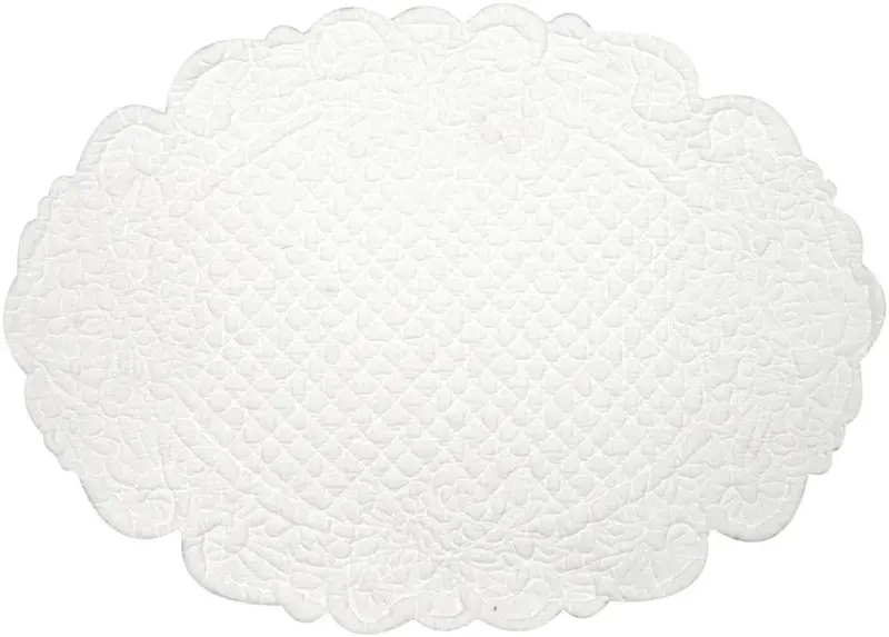 Tovaglietta ovale Blanc Mariclo' avorio