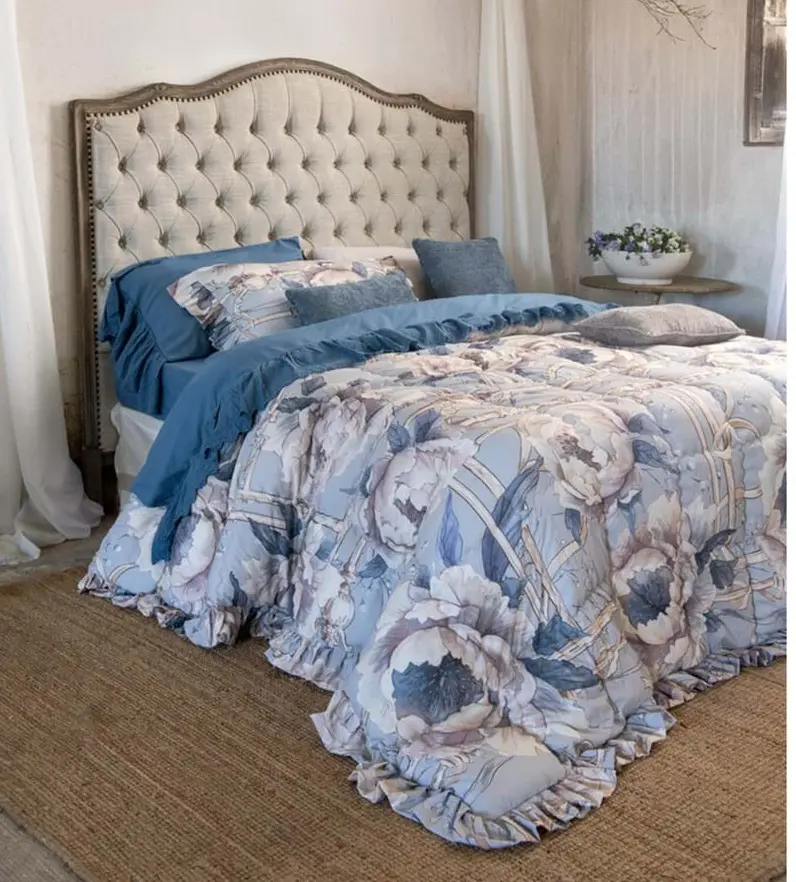 TRAPUNTA MATRIMONIALE CON GALE 370GSM BLANC MARICLO'