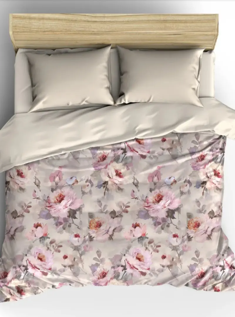 Trapunta matrimoniale Jardin de Velour Lovely Shabby col. Rosa