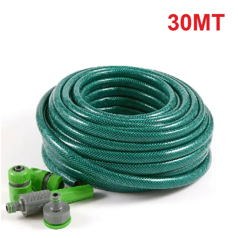 Tubo Da Giardino 30 Mt in Pvc Irrigazione e Giardinaggio Con Connettori Kinzo