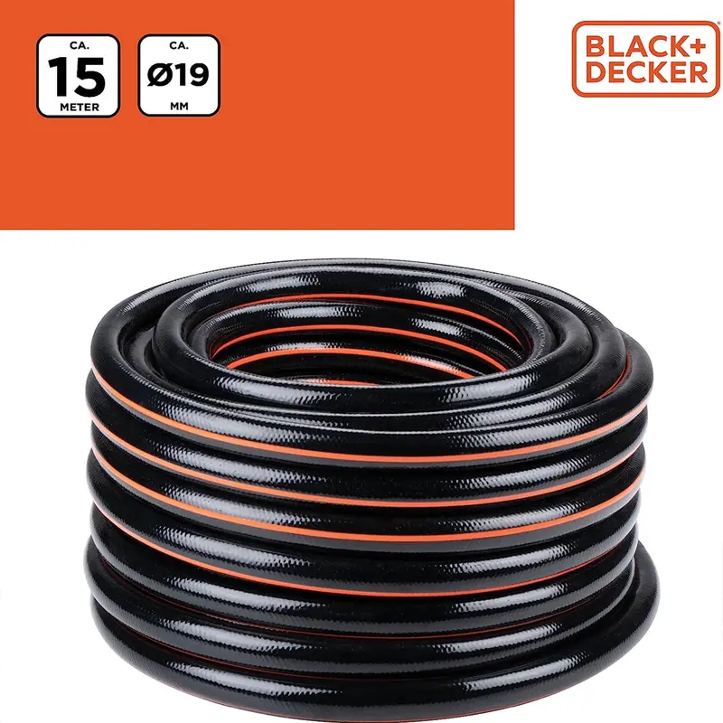 Tubo da Giardino in Pvc 15 Metri Ø19 Resistente ai Raggi UV Irrigazione