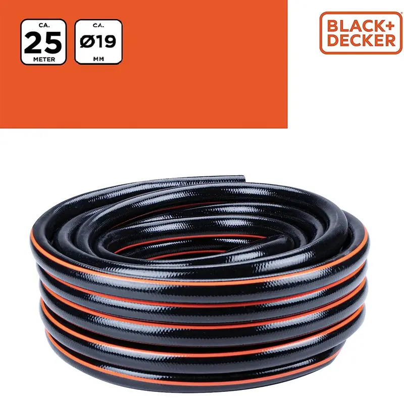 Tubo da Giardino in Pvc 25 Metri Ø19 Resistente ai Raggi UV Irrigazione
