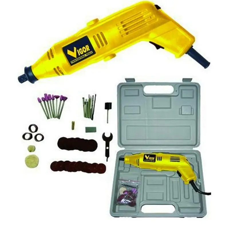 Utensile Rotativo Minitrapano Fresa Smerigliatrice 130W 40pz Valigetta Mini Drill