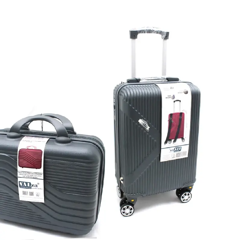 Valigia Rigida Trolley Bagaglio a Mano con BeautyCase Ruote staccabili 45x36x20cm