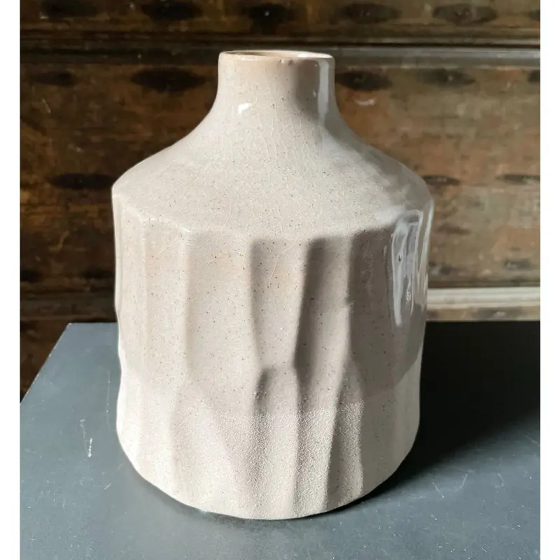 Vaso bottiglia rosa antico