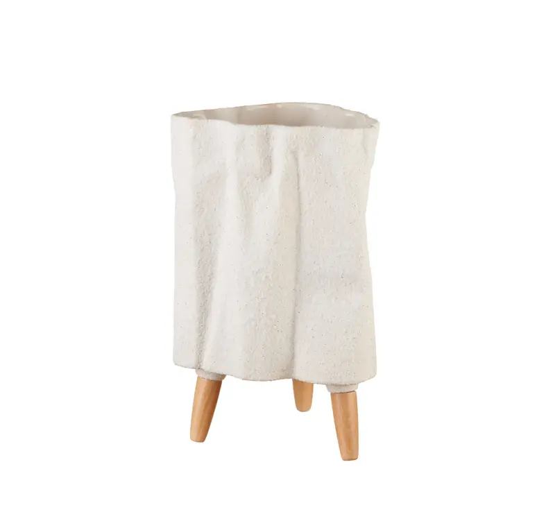 Vaso Cache Pot Alto Neoclassic Porcellana L'Oca Nera 35cm