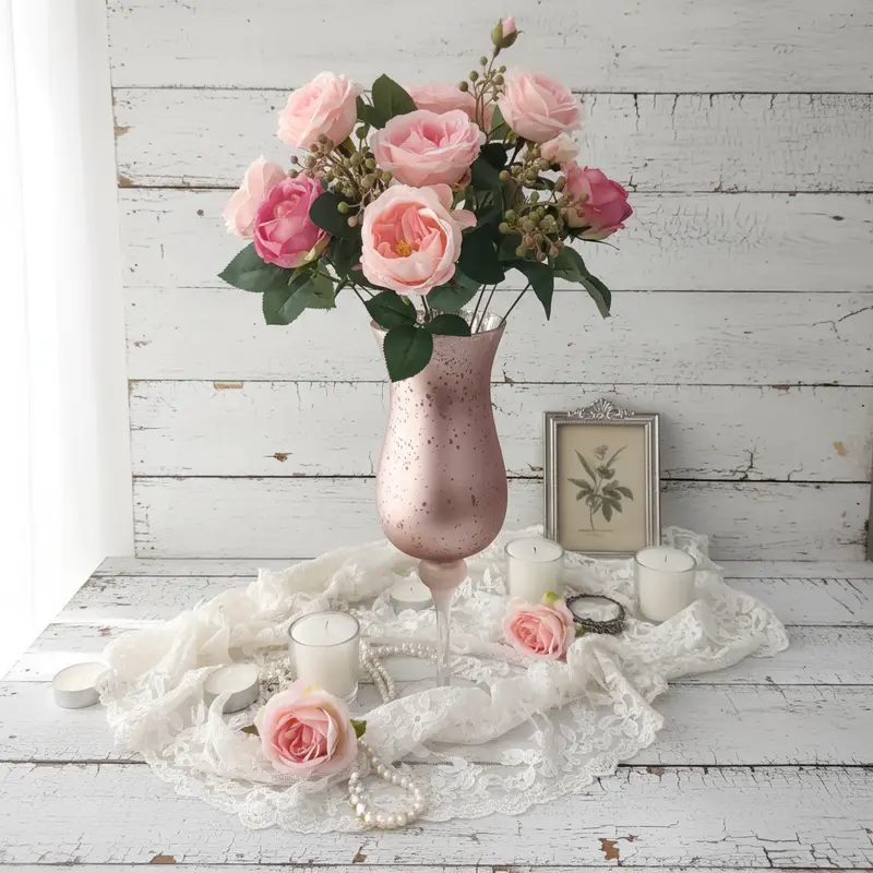Vaso Portafiori o Porta Candele in Vetro – Ø 15 cm h 45 cm | Ninocco Home