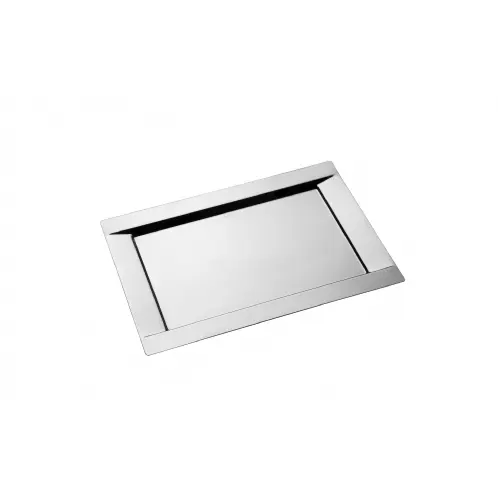 Vassoio Rettangolare Linea 38x27cm Acciaio Lucido Bugatti