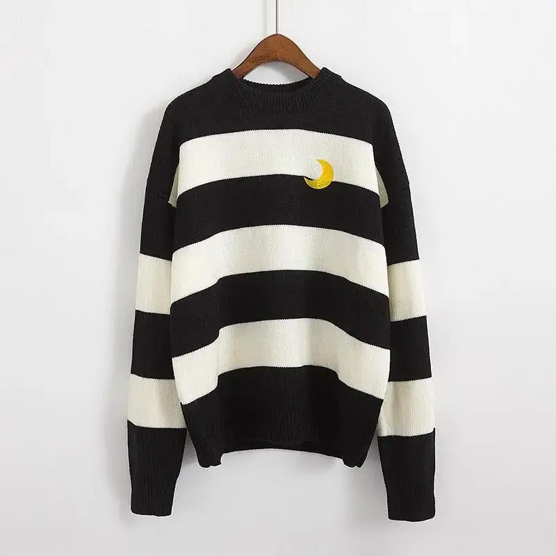 Very Fairy Striped Sweater Knit Sweater