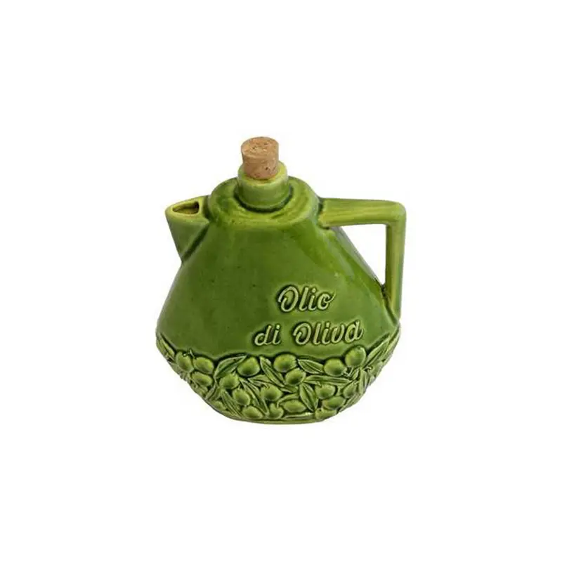 Virginia Casa Ampolla per olio "Osteria" in ceramica artigianale H18 cm 3 varianti(1pz)