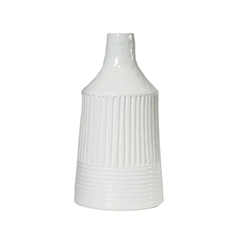 VIRGINIA CASA Bottiglione acqua in ceramica bianca H 39 cm K48VA