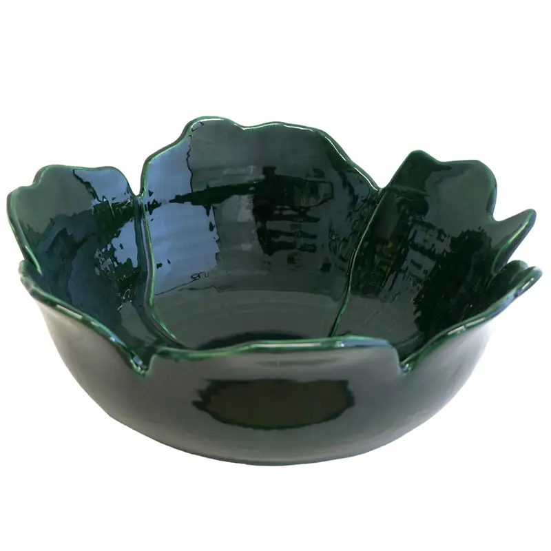 Virginia Casa Centrotavola artigianale fiore Pansè D42xH16 cm 2 varianti(1pz)