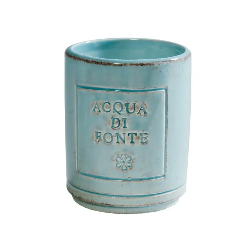 VIRGINIA CASA Porta spazzolino in ceramica made in italy "Sorgente" 3 varianti