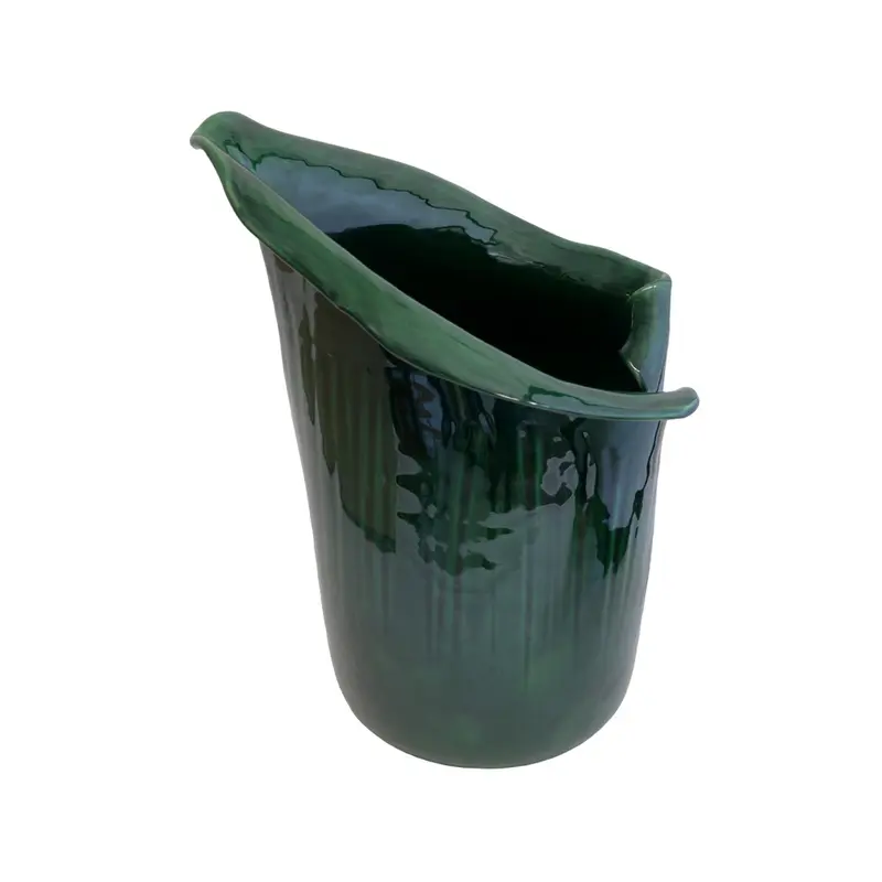 Virginia Casa Vaso artigianale fiore Calla in ceramica D31xH39 cm 2 varianti(1pz)
