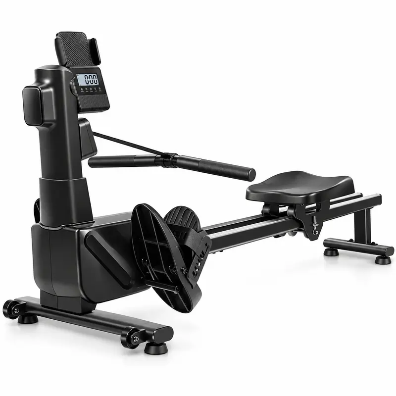Vogatore Pieghevole Salvaspazio Fitness Casa Magnetico 8 Livelli con Display Lcd