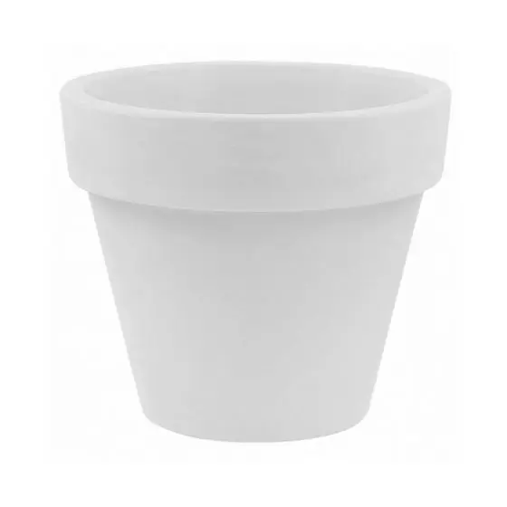 Vondom, vaso Maceta basic bianco, D14x12 cm, propilene, designer Maceteros