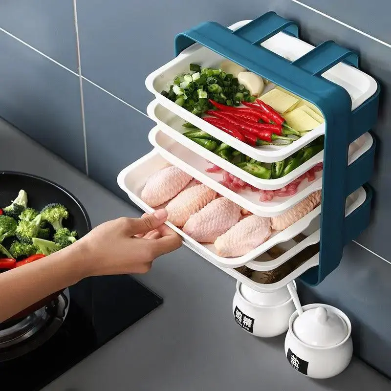 Wall-Mounted Non-Perforating Multilayer Shelving