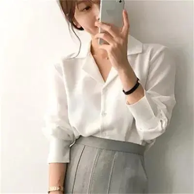 White chiffon shirt