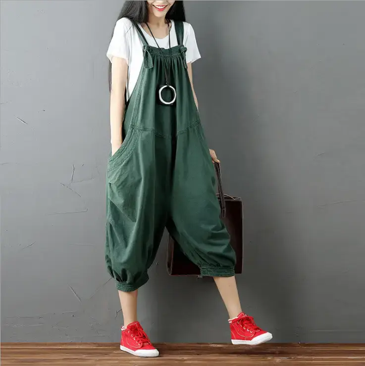 Women Casual Drop Crotch Jumpsuits