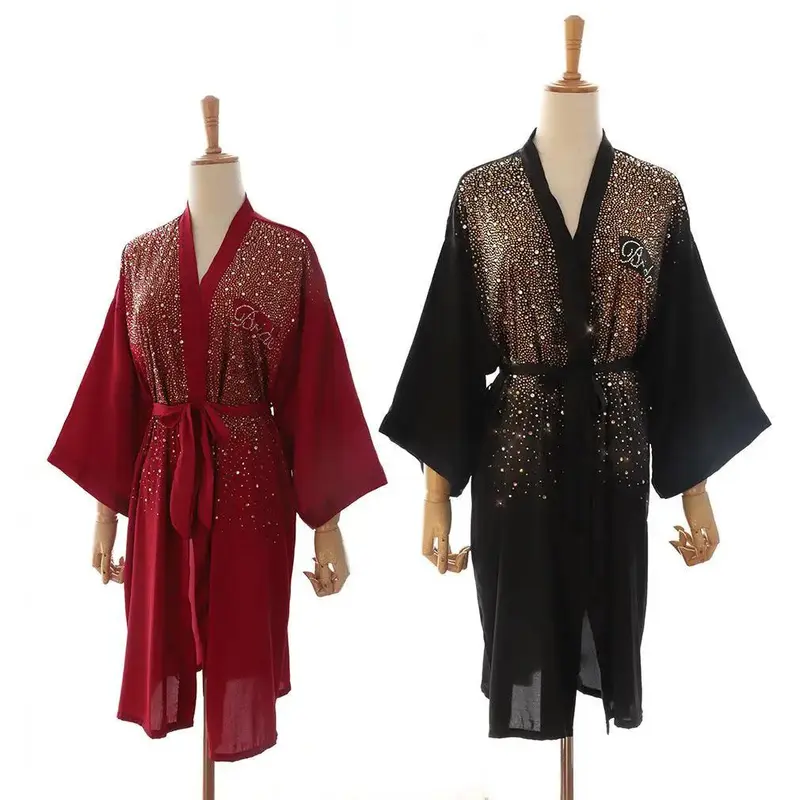 Women Hot Diamond Wedding Gown Pajamas