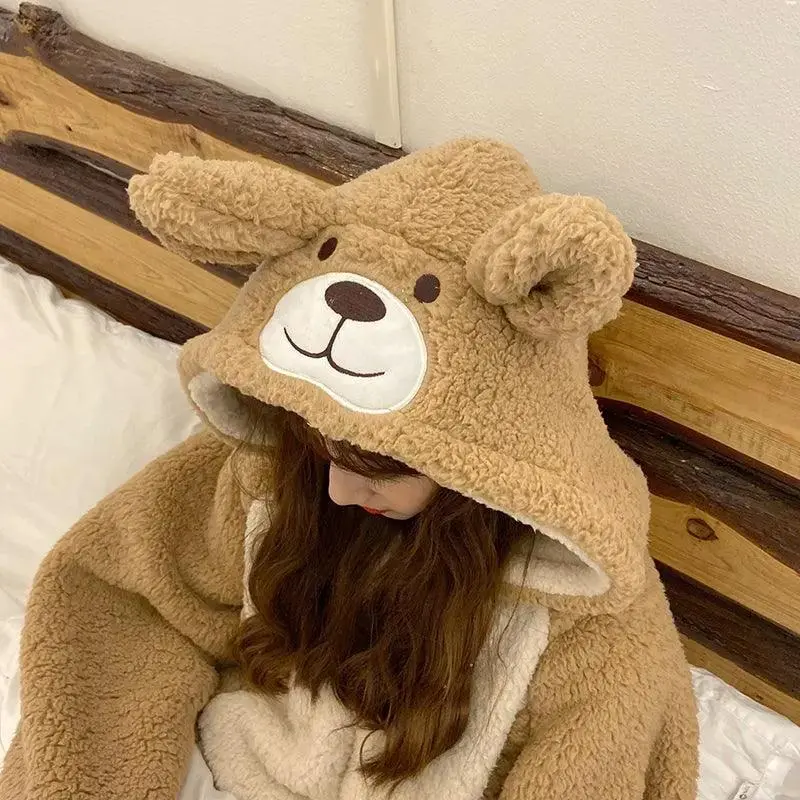 Women Plush bear pajamas