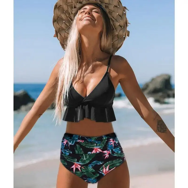 Women Ruffled Swimwear