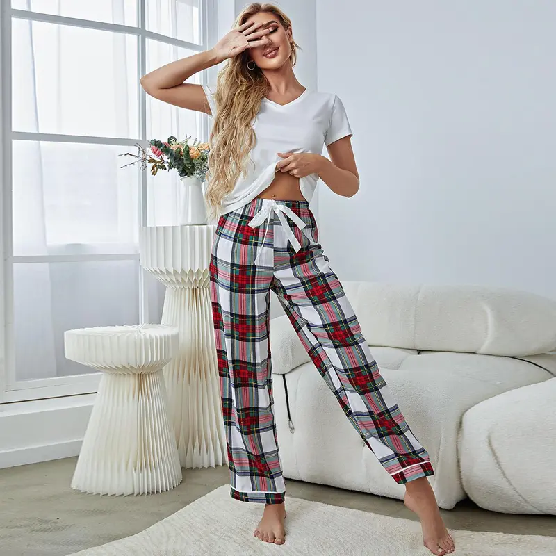 Women Short Sleeved Trousers Homewear