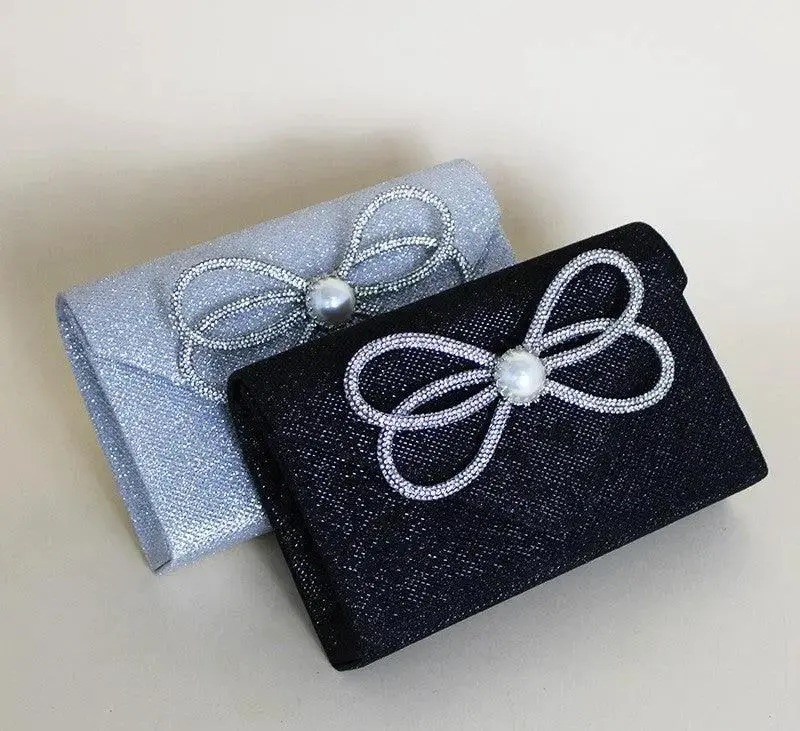 Women's Dinner Clutch Diamond Flip Square Bag Party Fashion