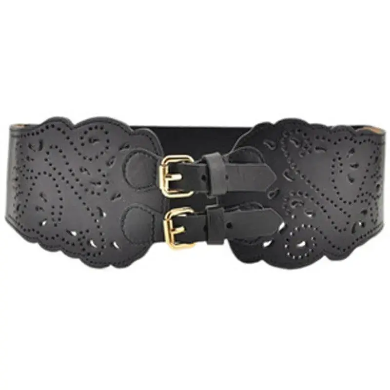 Women's Fashion Cutout Elastic Pin Buckle Belt