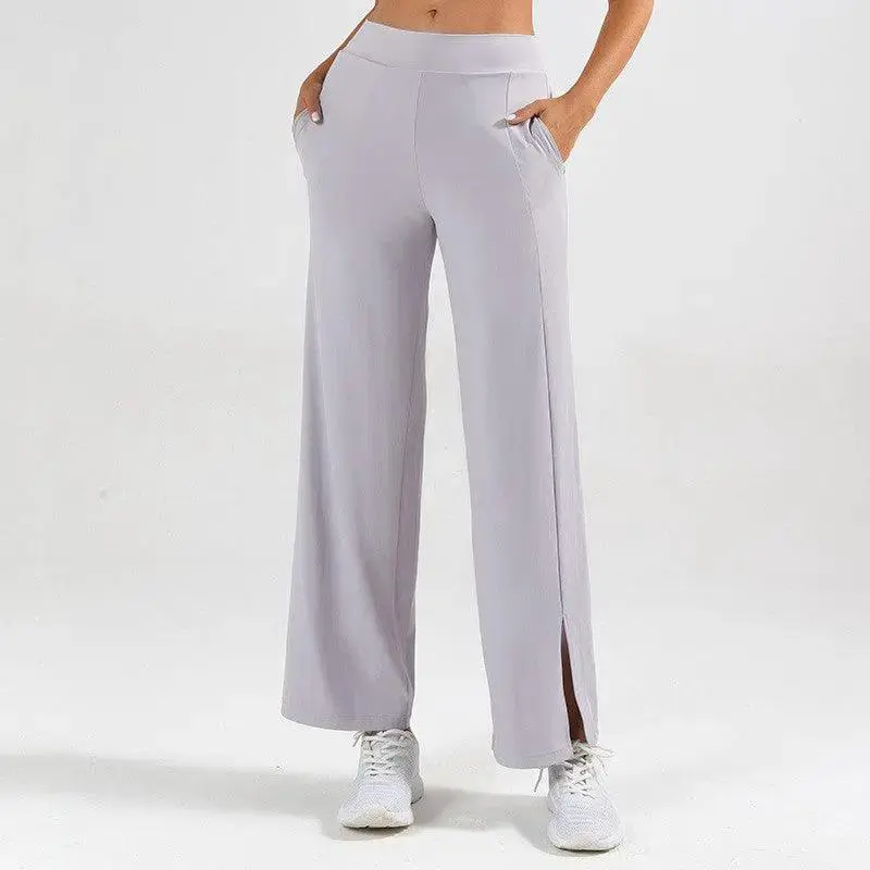 Women's New Split Flared Wide Leg Sports Yoga Pants
