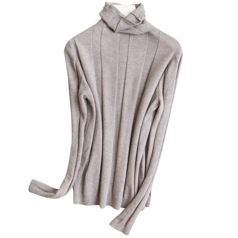 Women's Sweaters Solid Color Turtleneck Pullover Sweater