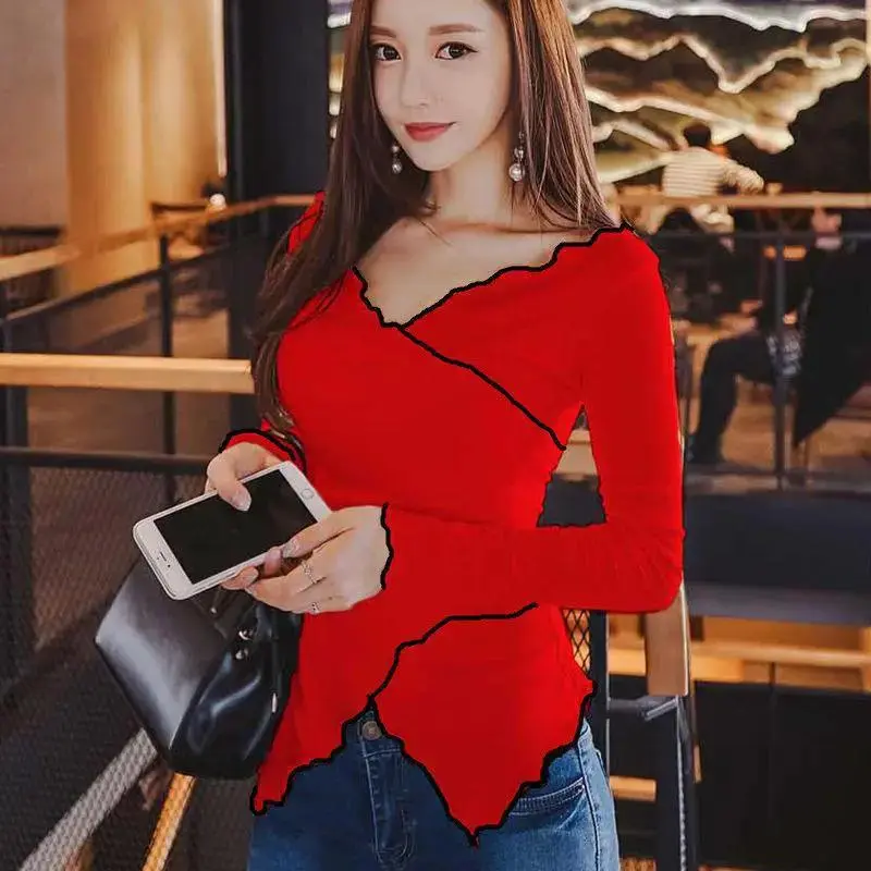 Women's Wooden Ear White T-shirt Tops