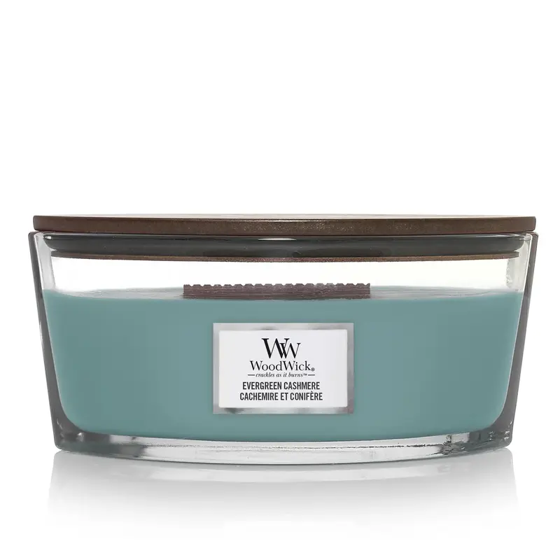Woodwick Giara Ellipse Evergreen Cashmere