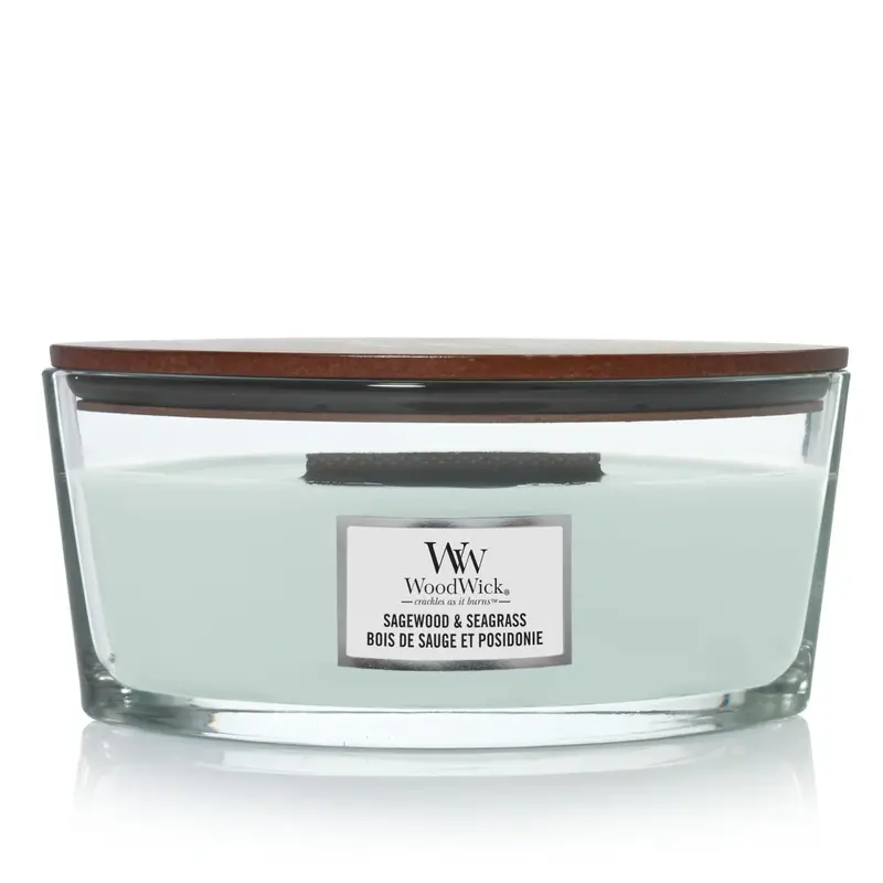 Woodwick Giara Ellipse Sagewood & Seagrass