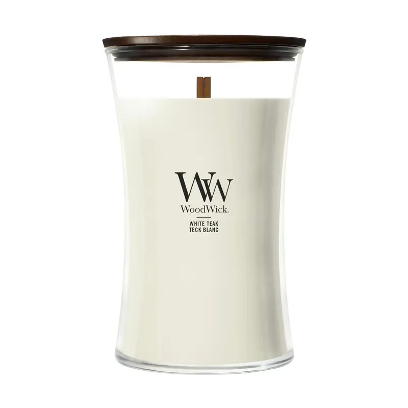 Woodwick Giara Grande White Teak