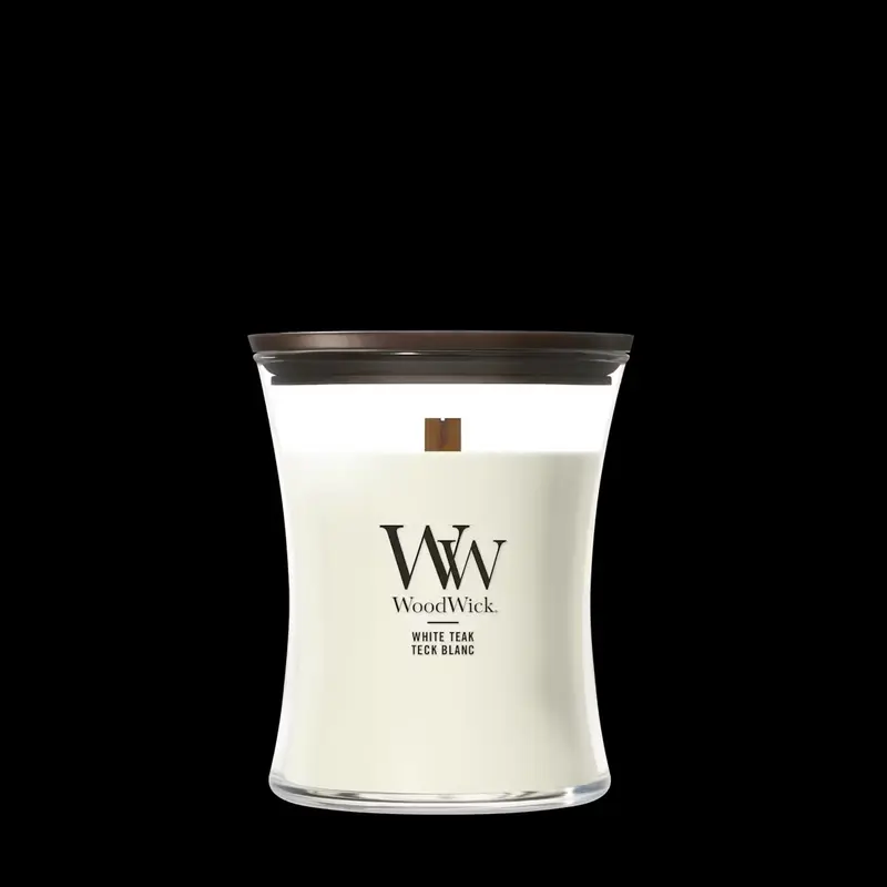 Woodwick Giara Media White Teak
