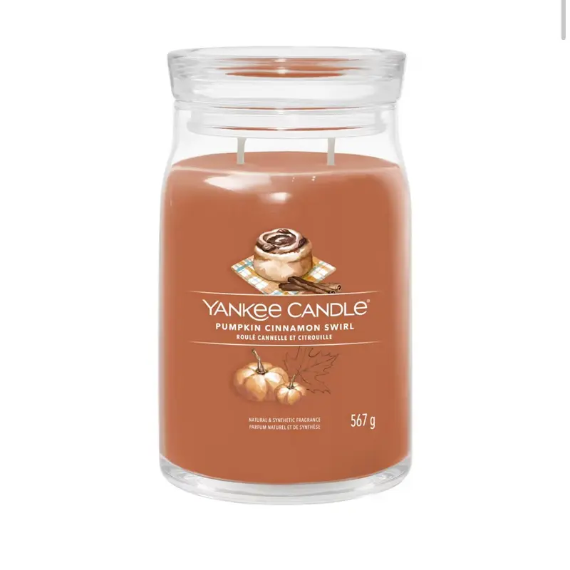Yankee Candle Giara Grande Pumpkin Cinnamon Swirl