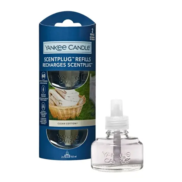 Yankee Candle Ricarica per Diffusore Elettrico Clean Cotton