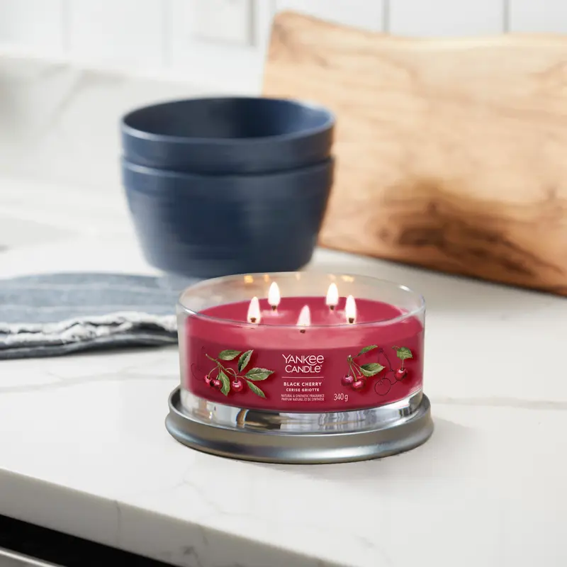 Yankee Candle Tumbler a 5 Stoppini Black Cherry