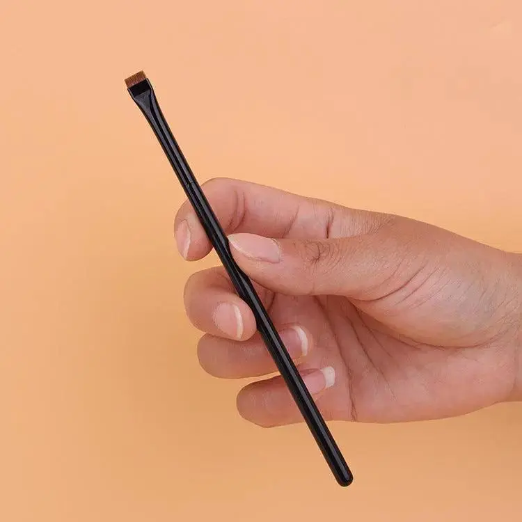Yellow Wolf Tail Hair Blade Flat Eyeliner Brush
