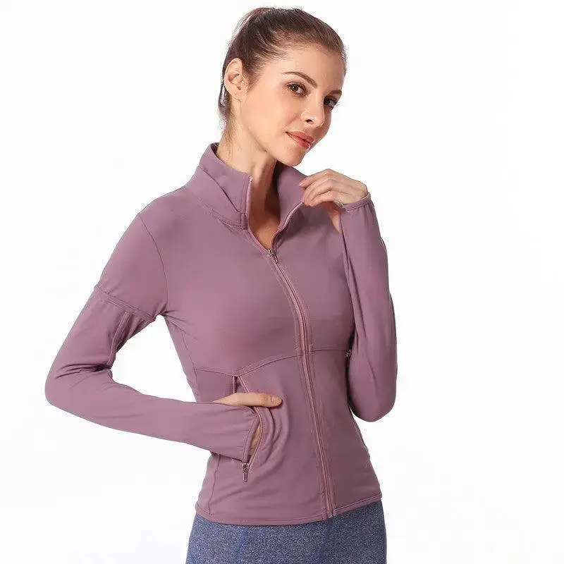 Yoga wear jacket Long sleeve yoga wear jacket for running