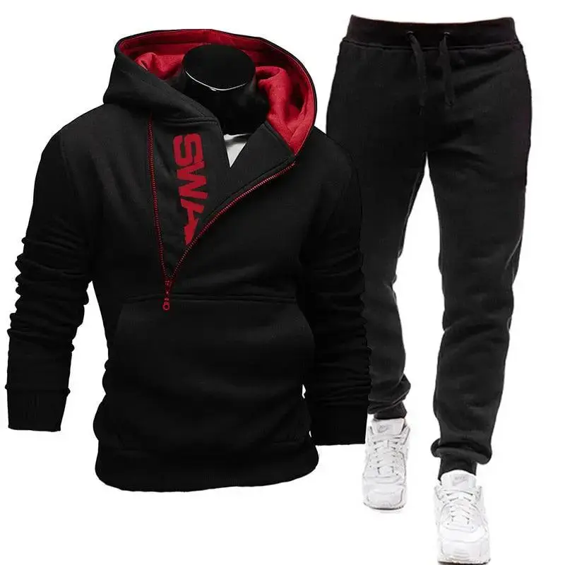 Zipper Hoodies Casual Tracksuit