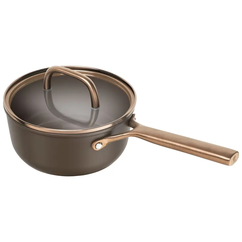 ZWILLING Milano Casseruola in alluminio marrone + coperchio in vetro 18 cm
